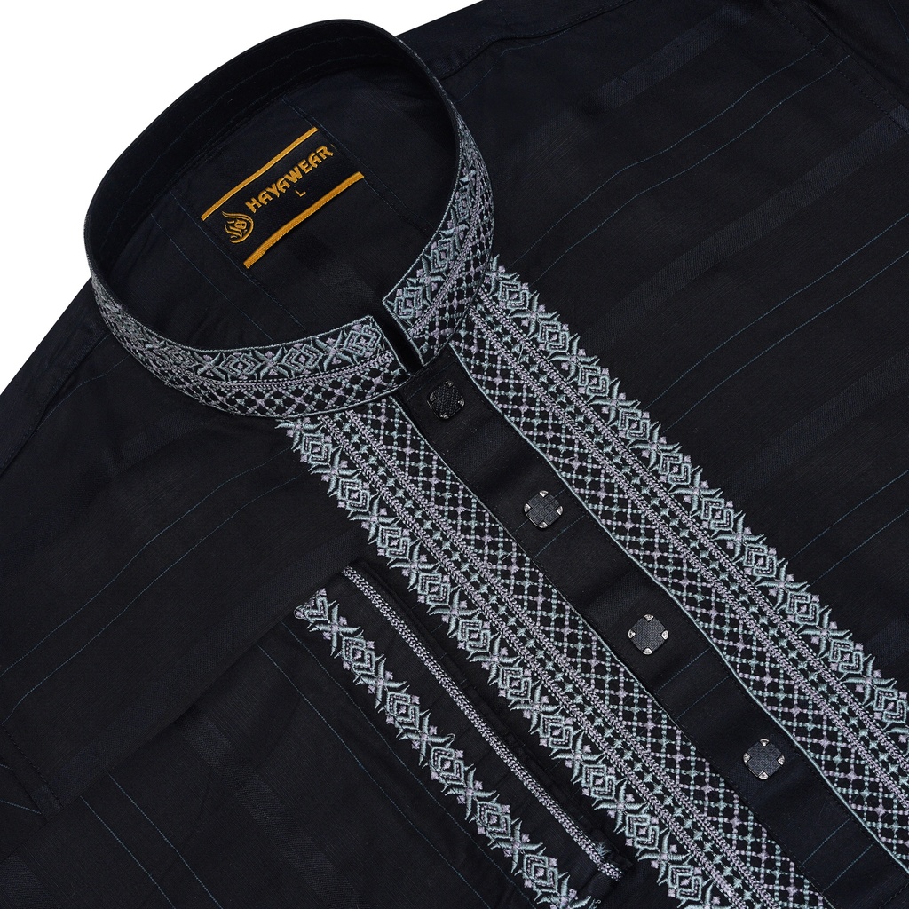 Fency Cotton Embroidery Black