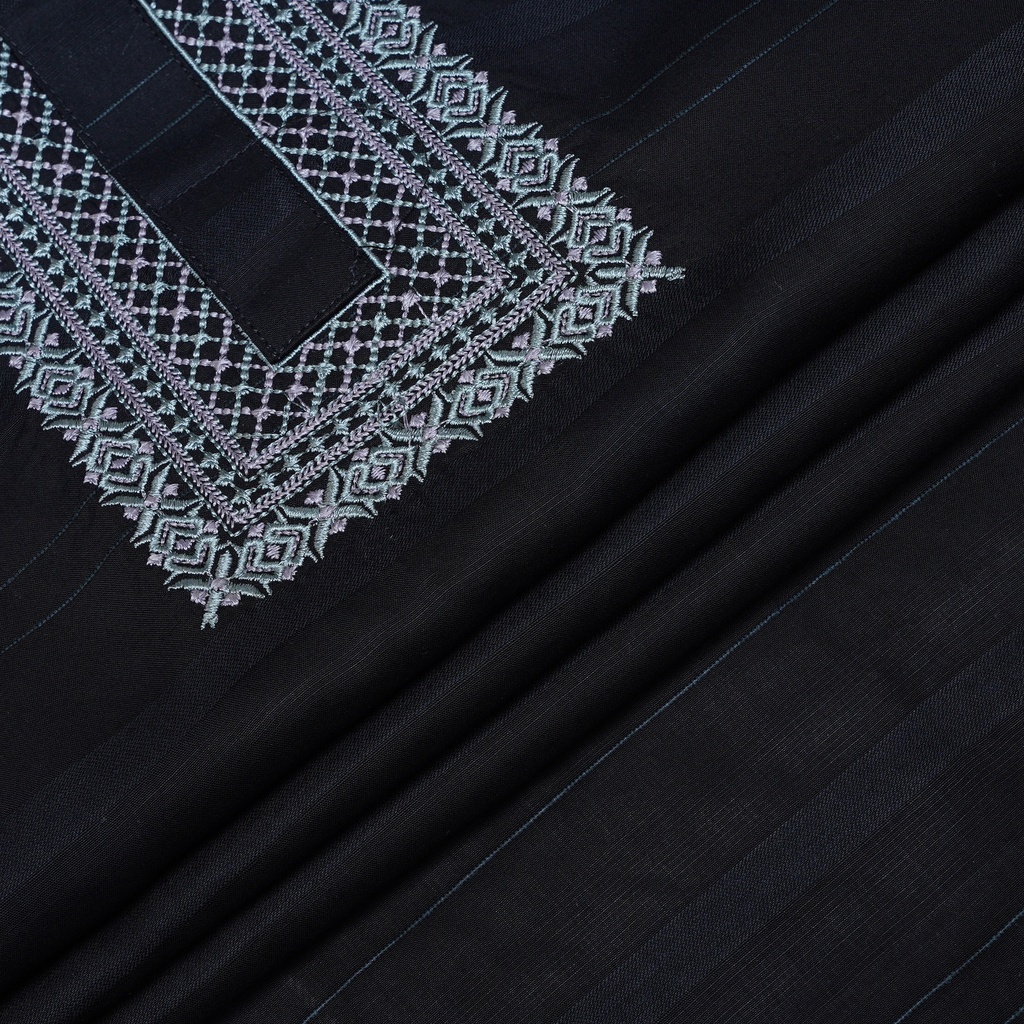 Fency Cotton Embroidery Black