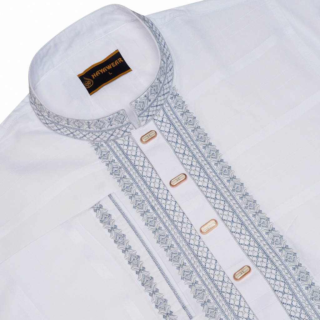 Fency Cotton Embroidery White
