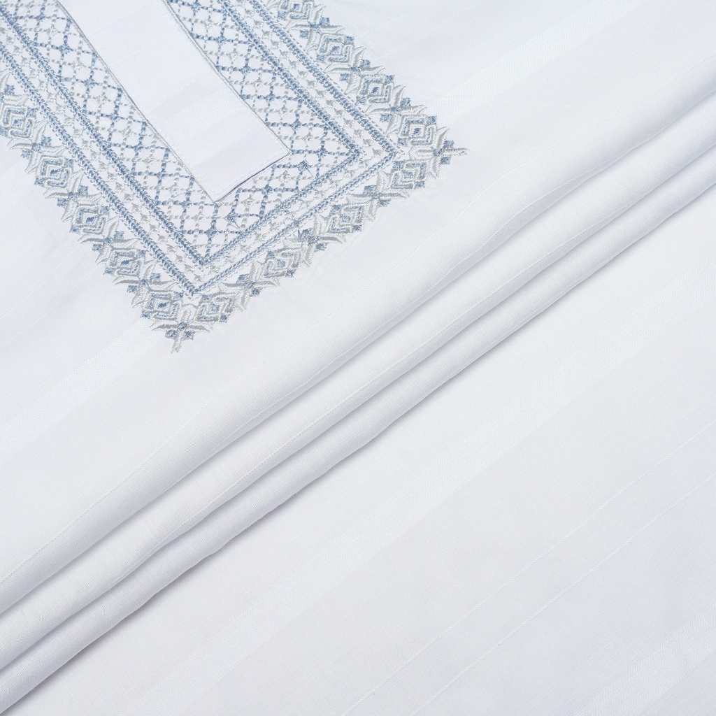 Fency Cotton Embroidery White