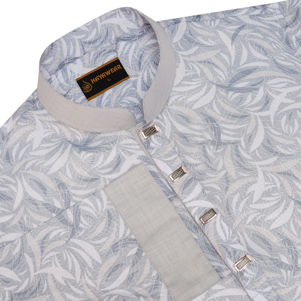 Digital Print Leaf White