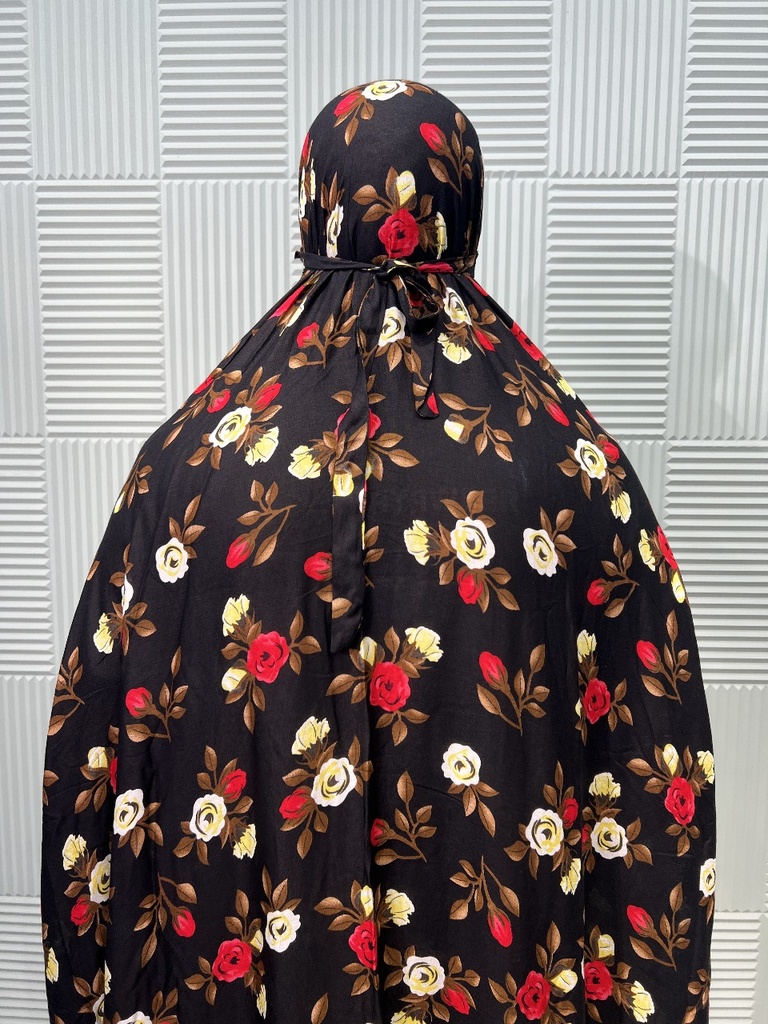 KMR003 Rose Printed Khimar