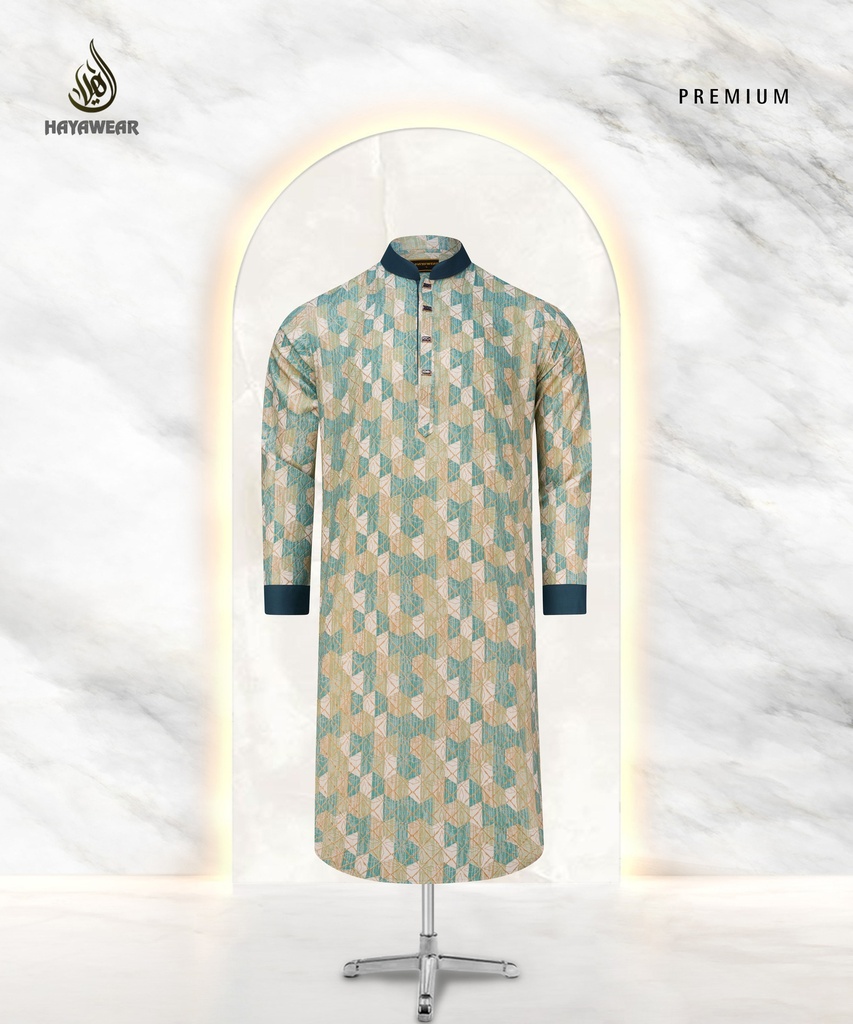 Digital Print Border Green