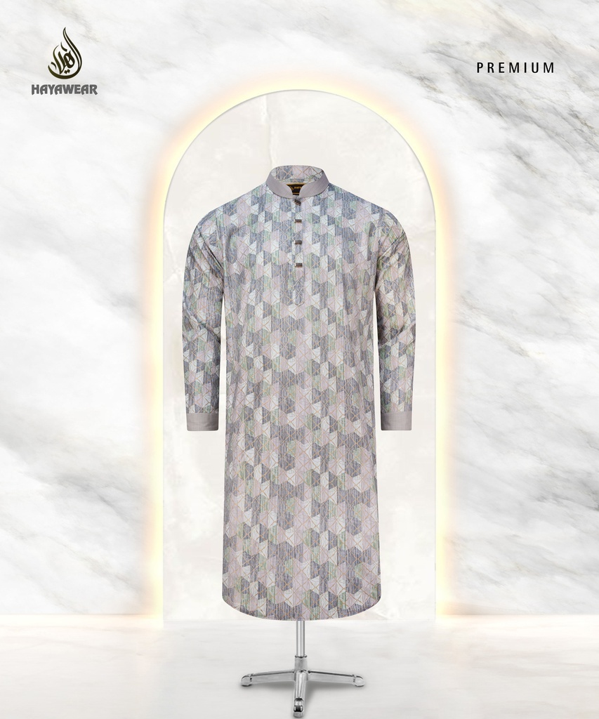 Digital Print Border Ash