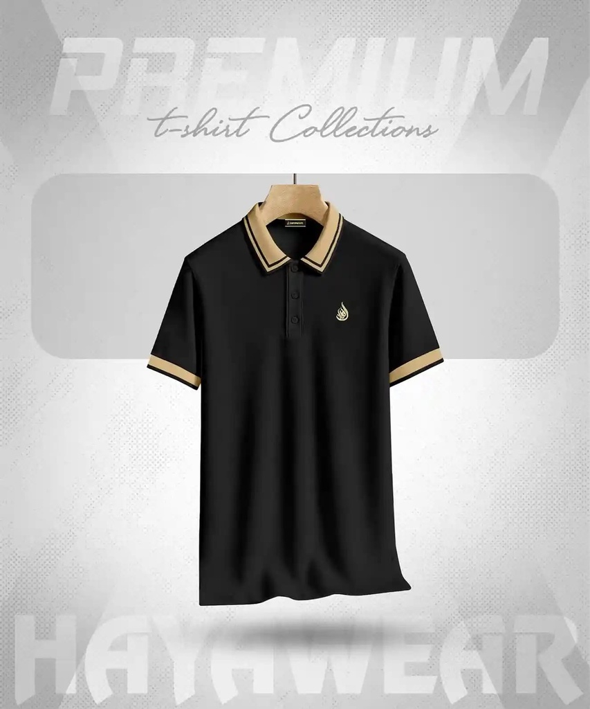 PL001 Black Polo Pique