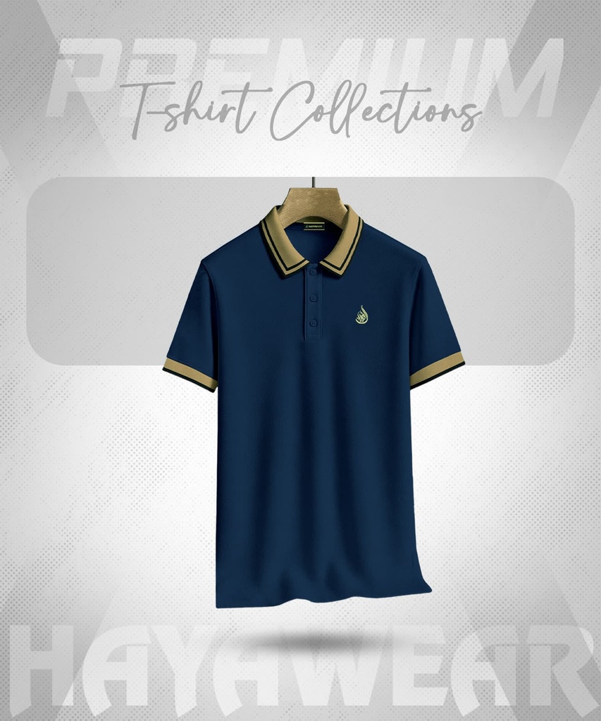 PL001 Blue Polo Pique