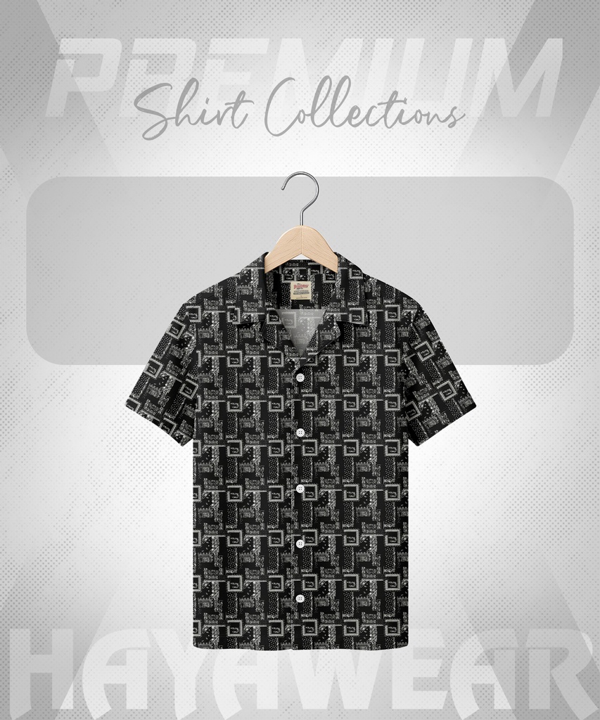 SHT001 Black Cuban Shirt