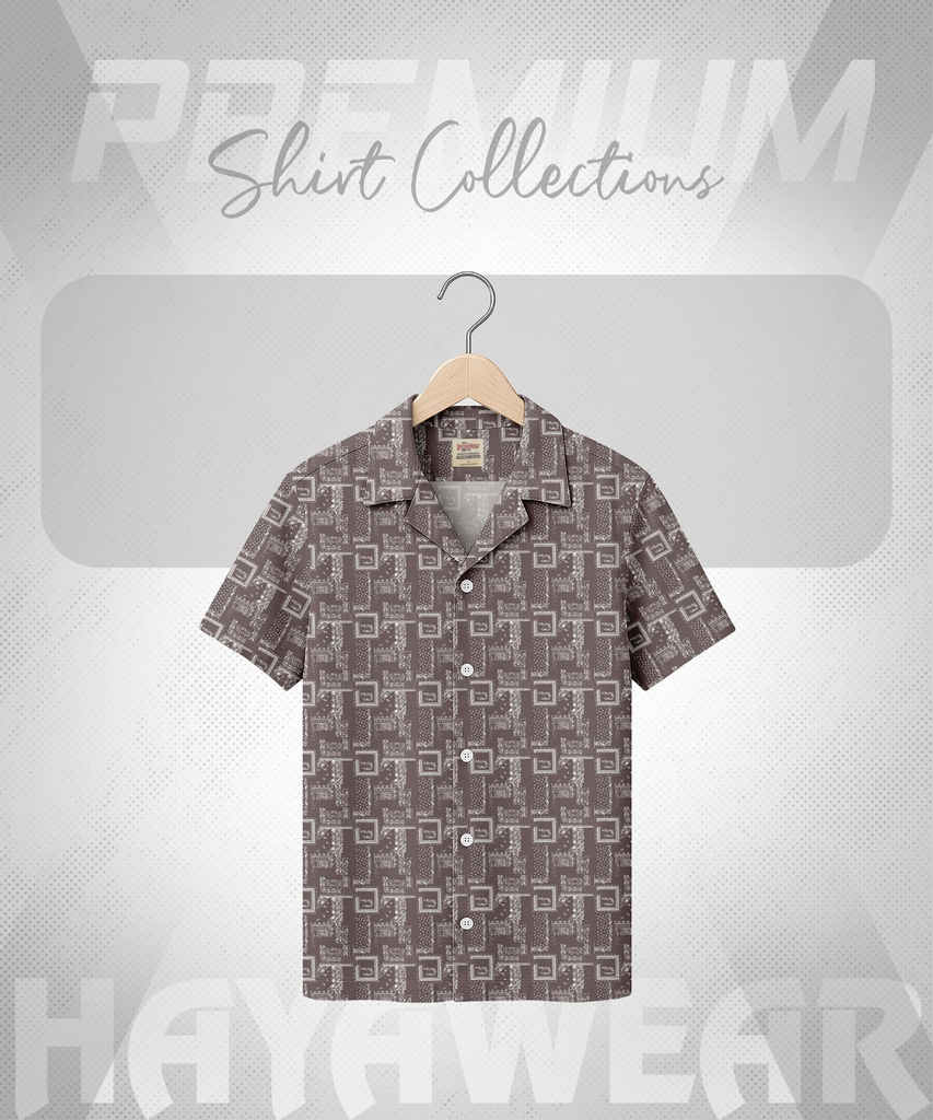 SHT001 Brown Cuban Shirt