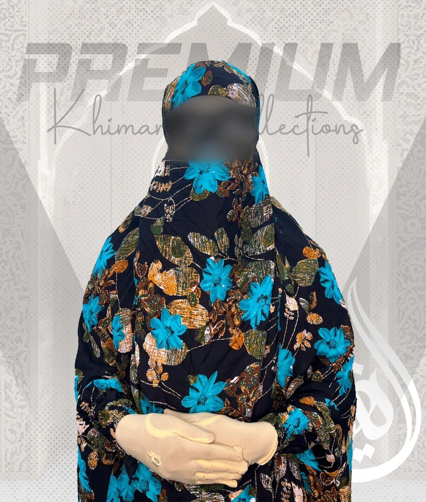 KMR007 Floral Print Khimar