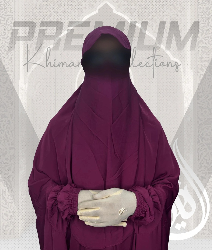 KMR009 Maroon Khimar