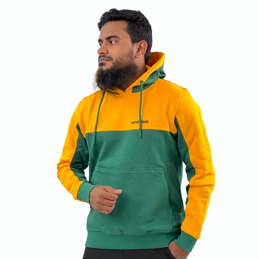 Pullover Hoodie Yellow & Green – Beard