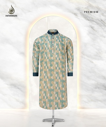 Digital Print Border Green