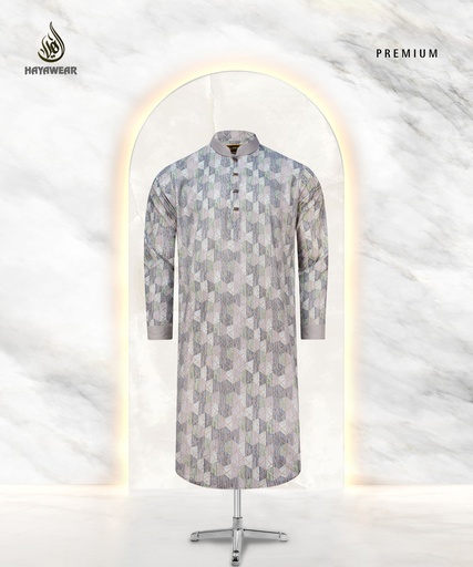 Digital Print Border Ash