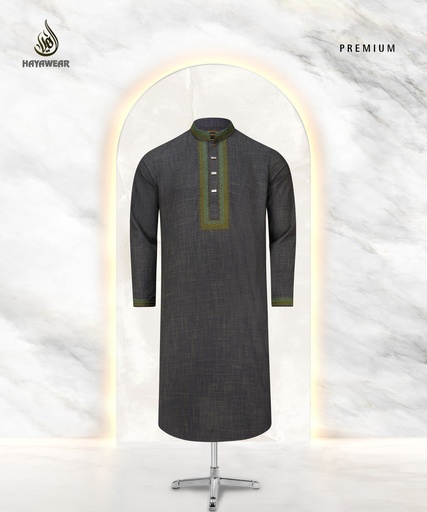 Doby Cotton Embroidery Green