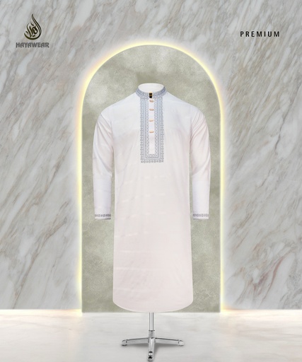 Fency Cotton Embroidery White