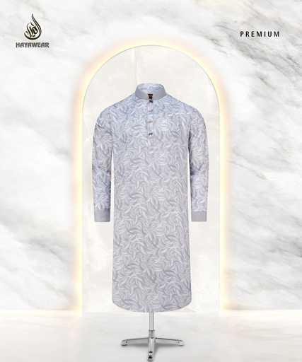 Digital Print Leaf White