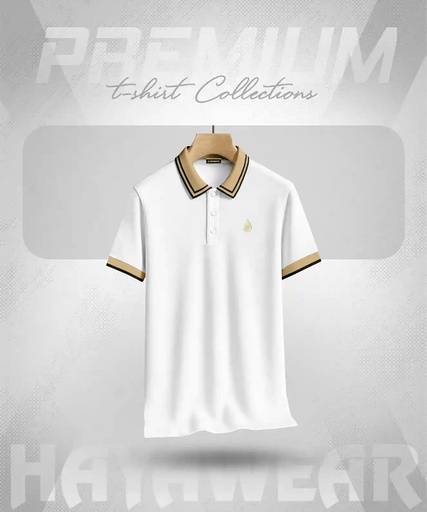 PL001 White Polo Pique