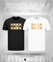 TS001 White & Black 2pcs Combo TShirt