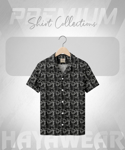 SHT001 Black Cuban Shirt