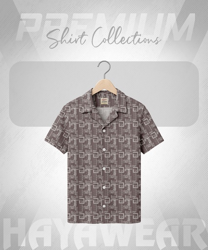 SHT001 Brown Cuban Shirt