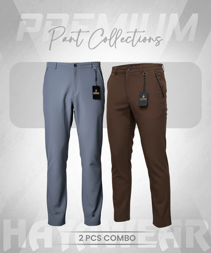 PN001 3in1 Ash & Chocolate 2pcs Combo Pant (২ পিছ)